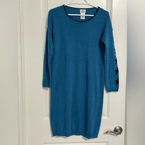 BENEDETTA B. ITALY Aqua Blue Cashmere Blend Sweater dress size S